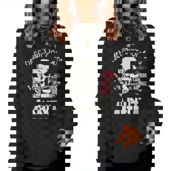 Someone's Cool Ass Aunt Cool Auntie Club Skull Skeleton Women Sweatshirt - Thegiftio