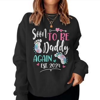 Soon To Be Daddy Again 2024 Mother's Day Women Sweatshirt - Thegiftio UK