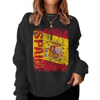 Spain Flag Women's Children's Spain Sweatshirt Frauen - Geschenkecke