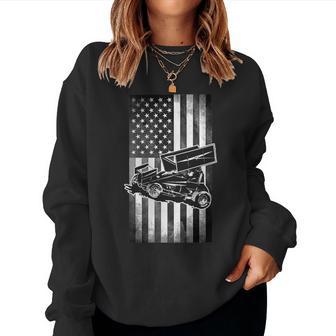 Sprint Car Racing Race Track Racer Women Sweatshirt - Monsterry DE