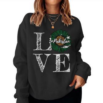 Sunflower Pakistan Love Pakistani Flag Women Sweatshirt - Thegiftio UK