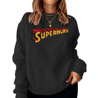 Super Nurse Superhero Nurse Women Sweatshirt - Monsterry CA