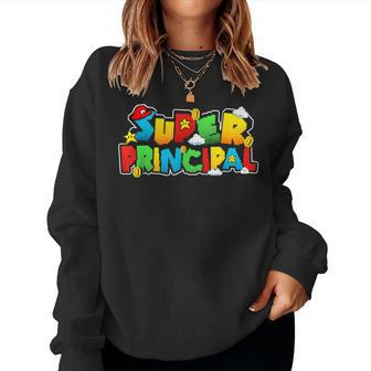 Super Principal Retro Colorful For Women Women Sweatshirt - Monsterry