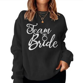Team Bride Bachelorette Party Bridal Party Matching Women Sweatshirt - Seseable