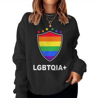 Team Lgbtqia Gay Soccer Fan Jersey Pride Rainbow Flag Women Sweatshirt - Monsterry UK