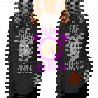 Team No Nuts Team Girl Gender Reveal Women Sweatshirt - Thegiftio