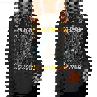 Tengo Miedo De Las Es Duro Cool Skeleton Meme Sudadera Mujer - Regaloses