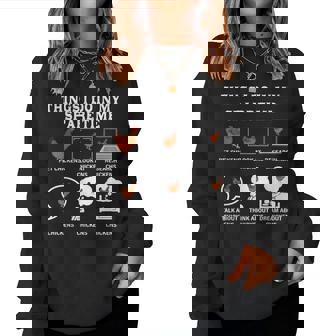 Things I Do In My Spare Time Chicken Lover Farmer Chickens Women Sweatshirt - Thegiftio