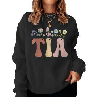 Tia Wildflower Floral Tia Women Sweatshirt - Monsterry