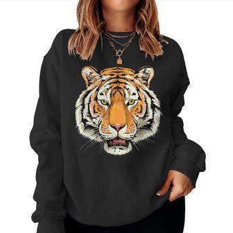 Tiger Head Cute Tiger Lover Sweatshirt Frauen - Geschenkecke