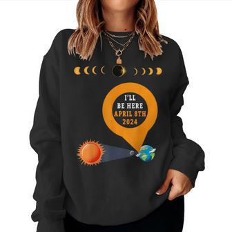 Total Solar Eclipse 2024 Idea For & Solar Eclipse Women Sweatshirt - Seseable