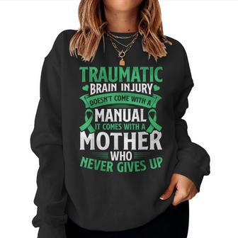 Traumatic Brain Injury Tbi Awareness Survivor Mom Girl Women Sweatshirt - Seseable