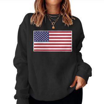 Us American Flag Cool Patriotic Usa Flags Women Women Sweatshirt - Monsterry