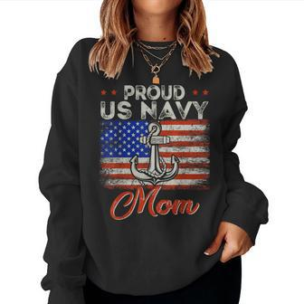 Us Na Vy Proud Mother Proud Us Na Vy For Mom Veteran Day Women Sweatshirt - Seseable