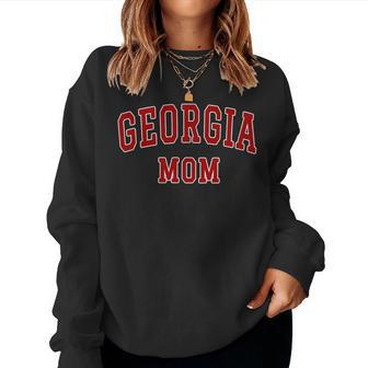 Varsity Souvenir Georgia State Mom Mother Women Sweatshirt - Seseable