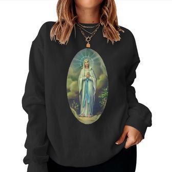 Vierge Marie De Lourdes Cadeau Chrétien Pour Homme Et Women Sweatshirt - Cadeauxyz