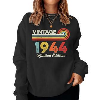 Vintage 1944 Birthday Limited Edition Born In 1944 Women Sweatshirt - Monsterry