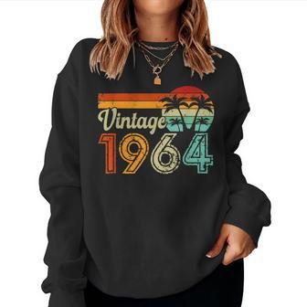 Vintage 1964 60Th Birthday 60 Year Old Retro Women Sweatshirt - Monsterry AU