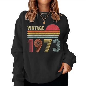 Vintage 1973 51St Birthday 51 Years Old Women Sweatshirt - Thegiftio UK