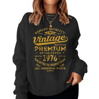 Vintage 1976 44Th Birthday And Women Sweatshirt - Monsterry CA