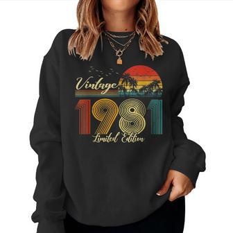 Vintage 1981 Limited Edition 39 Birthday Women Sweatshirt - Monsterry AU