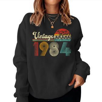 Vintage 1984 Retro 40Th Birthday 40 Year Old Women Women Sweatshirt - Monsterry
