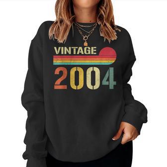 Vintage 2004 20 Year Old 20Th Birthday For Women Women Sweatshirt - Monsterry AU