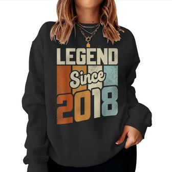 Vintage 2018 6 Birthday Decorations Boys Girls 6Th Birthday Women Sweatshirt - Monsterry AU