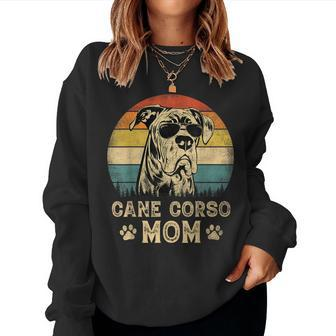 Vintage Cane Corso Mom Dog Lovers Mother's Day Women Sweatshirt - Thegiftio UK