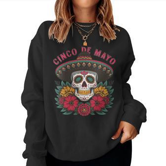 Vintage Cinco De Mayo Mexico Women Sweatshirt - Monsterry