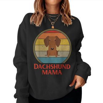 Vintage Dachshund Mama Dachshund Lover Women Sweatshirt - Monsterry DE