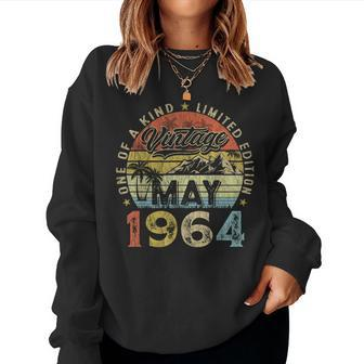 Vintage Legend Since May 1964 60Th Birthday For Women Women Sweatshirt - Monsterry AU