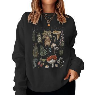 Vintage Mystic Herbology Plants Women Sweatshirt - Monsterry