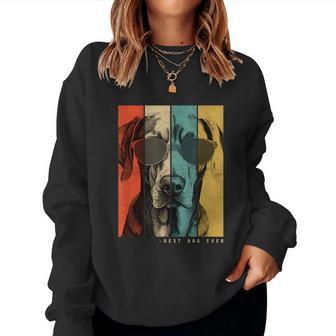 Vintage Weimaraner Hund Mama Papa Kinder Männer Frauen Sweatshirt Frauen - Geschenkecke