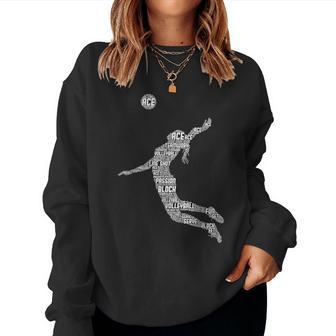 Volleyball N Girl Youth Player Women Sweatshirt - Thegiftio UK