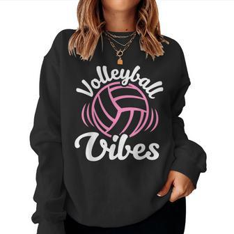 Volleyball Vibes Volleyball For Girls Ns Women Women Sweatshirt - Monsterry CA