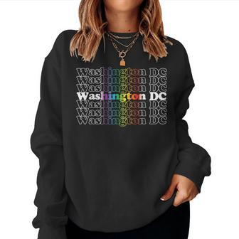 Washington Dc Pride Lgbt Rainbow Women Sweatshirt - Monsterry AU