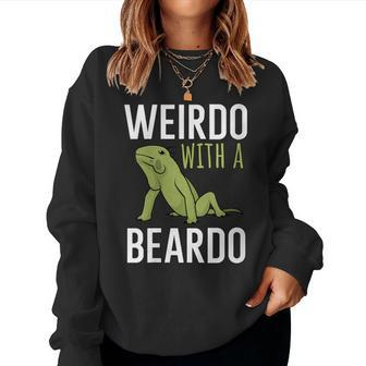 Weirdo With A Beardo Women Sweatshirt - Monsterry
