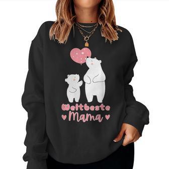 Weltbeste Mama 2024 Muttertag Bear Sweatshirt Frauen - Geschenkecke