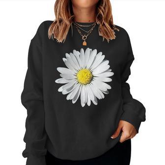 White Daisy Flower Cute Casual Floral For Girl Women Sweatshirt - Thegiftio UK