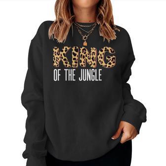 Wild Mama Born Two Be Wild King Of The Jungle Mother's Day Women Sweatshirt - Monsterry DE