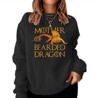 Woman Mother Of Bearded Dragons Reptile Mum Women Sweatshirt - Thegiftio UK