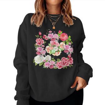 Wonderful Roses Of Time Roses Flowers Women Sweatshirt - Monsterry