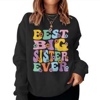 Youth Best Big Sister Ever Girl's Baby Announcement Idea Women Sweatshirt - Monsterry CA