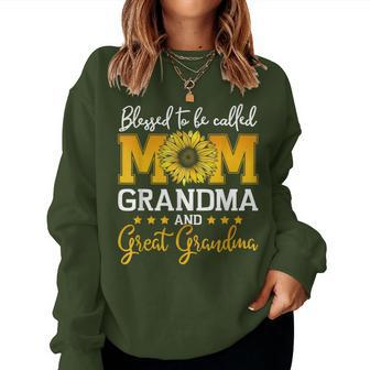 Blessed Mom Great Grandma For Christmas Birthday Women Sweatshirt | Mazezy AU
