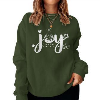 Christian Christmas Joy Jesus Nativity Scene Faith Women Sweatshirt - Seseable