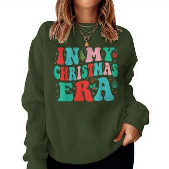 In My Christmas Era Cute Groovy Christmas Holiday Xmas Women Sweatshirt - Thegiftio