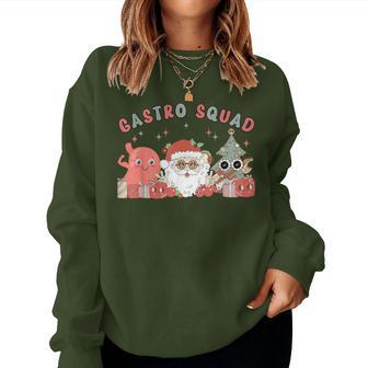 Christmas Gastro Squad Gi Nurse Endoscopy Santa Hippie Xmas Women Sweatshirt | Mazezy