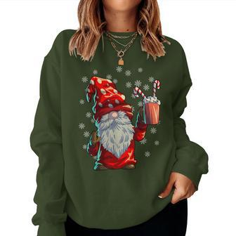 Christmas Gnome Buffalo Plaid Red Christmas Women Sweatshirt - Monsterry AU