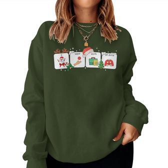 Christmas Santa Special Education Sped Teacher Xmas Pj Women Sweatshirt | Mazezy DE